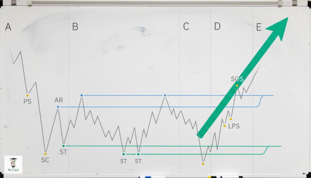 Wyckoff Pharse B: Giai Đoạn Markup Đánh Dấu Giá Wyckoff Pharse B: Giai Đoạn Markup Đánh Dấu Giá
