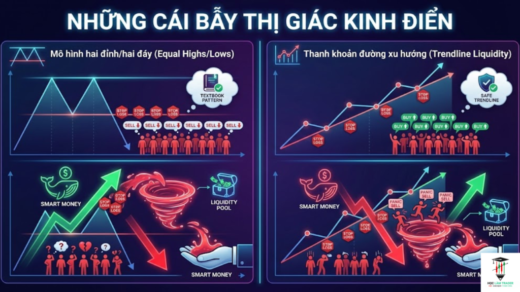 Thanh khoản (Liquidity) trong SMC: Tại sao Stoploss của bạn là bữa tối cho Cá Mập? bẫy thanh khoản