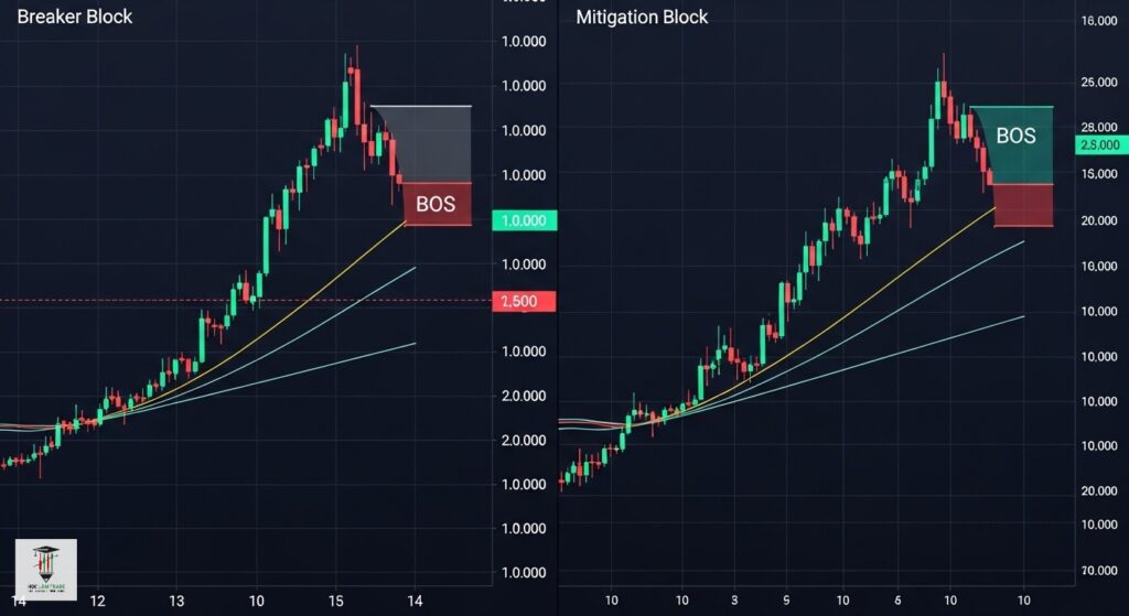 Breaker Block Toàn Tập: Giải Mã Điểm Vào Lệnh Của Cá Mập Vào lệnh Breaker block