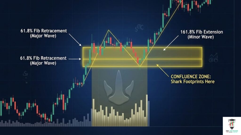 Sóng Elliott và Fibonacci: Bộ đôi quyền lực trong Trading Vung hoi tu Fibonacci