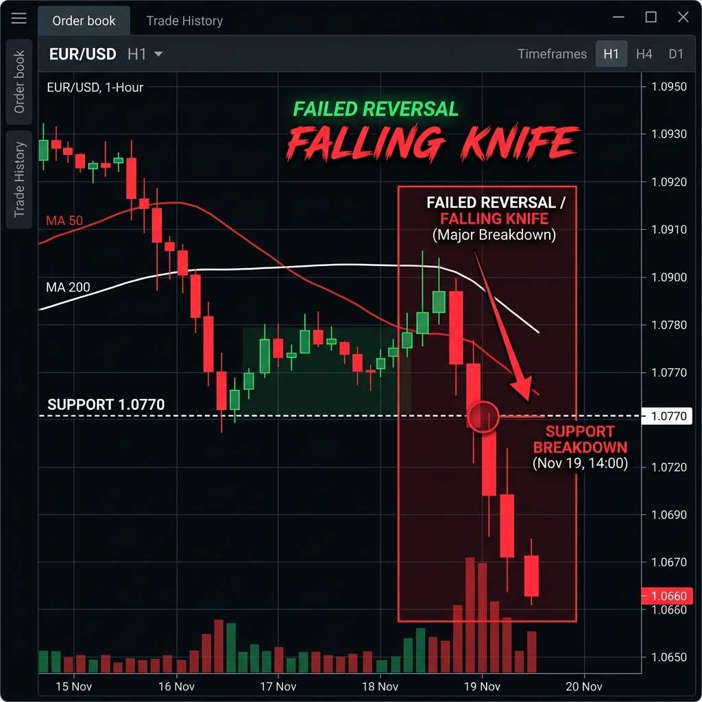 Mô Hình 1-2-3 Reversal: Setup Bắt Đỉnh Đáy Đơn Giản Dành Cho Người Mới Bùng nổ bắt dao rơi dẫn đến lệnh thất bại toàn diện