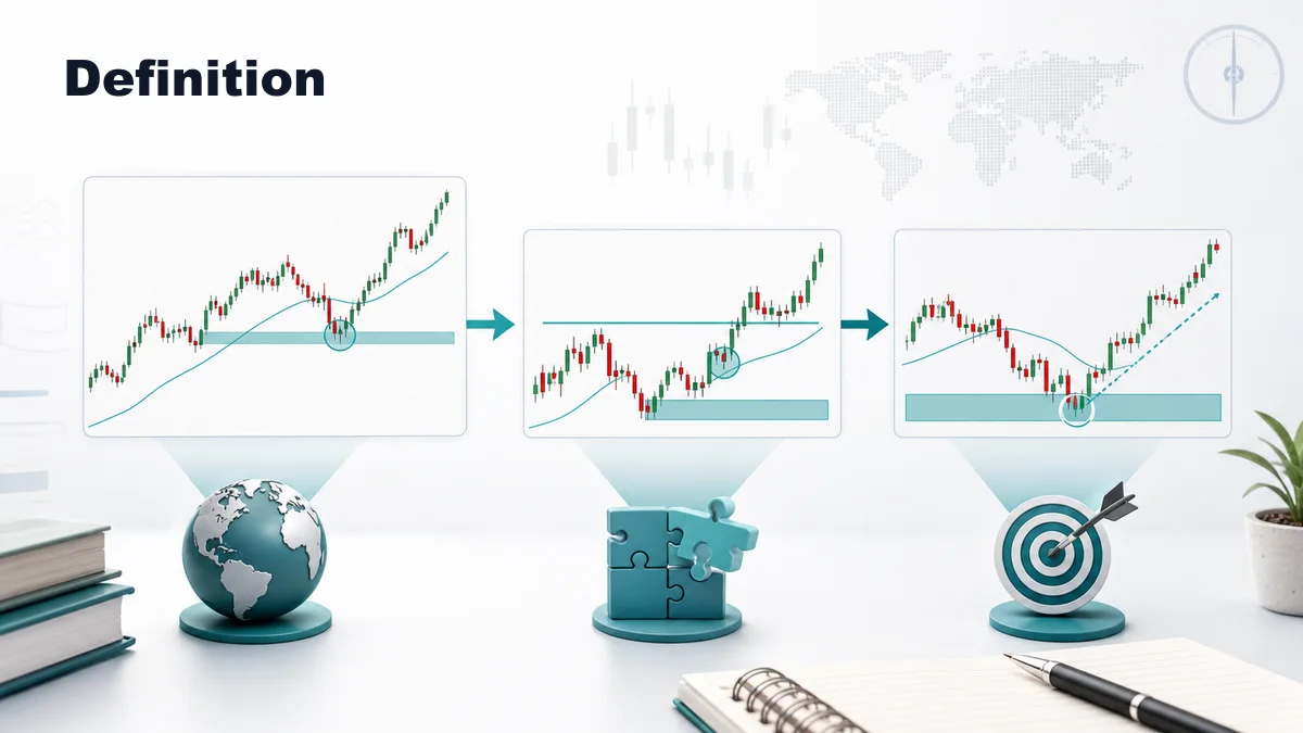 Forex Timeframes: Choosing Context and Entry Charts Definition of the best timeframes for forex trading with higher timeframe context middle timeframe setup and lower timeframe execution