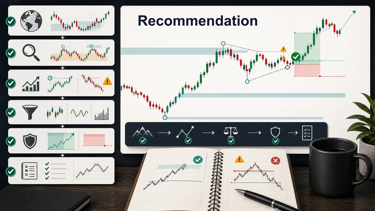 Break of Structure vs Change of Character Recommendation workflow for using Break of Structure and Change of Character together with bias, confirmation, invalidation, and review