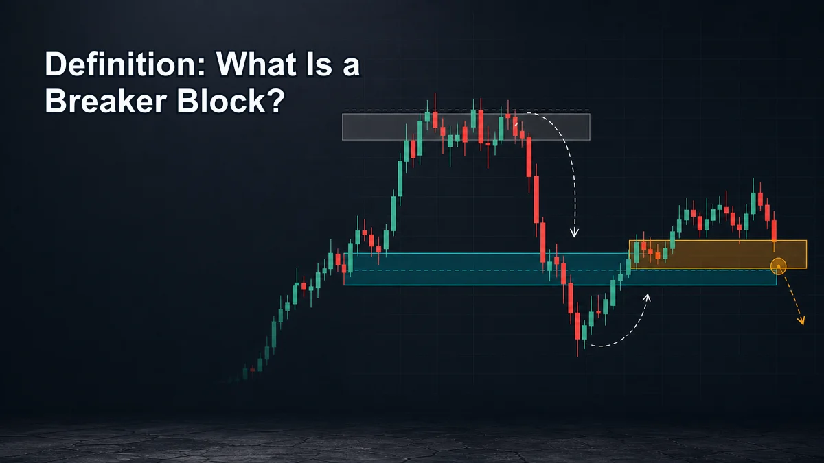 Breaker Block Trading Guide Definition of a breaker block with a failed order block retested as a point of interest