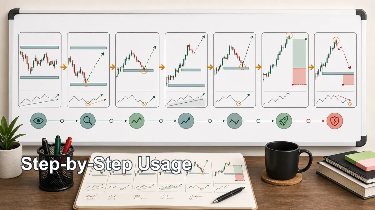 Elliott Wave Impulse Waves Explained Step-by-step usage of Elliott Wave impulse waves from trend context to wave count, pullback zone, confirmation, invalidation, target, and review