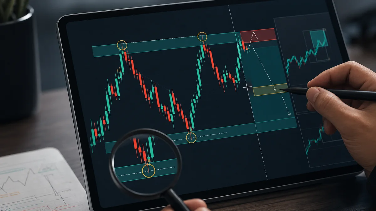 Equal Highs and Equal Lows Trading Guide Codex AI image showing how to identify equal highs and equal lows with swing points, zones, liquidity pools, and chart context