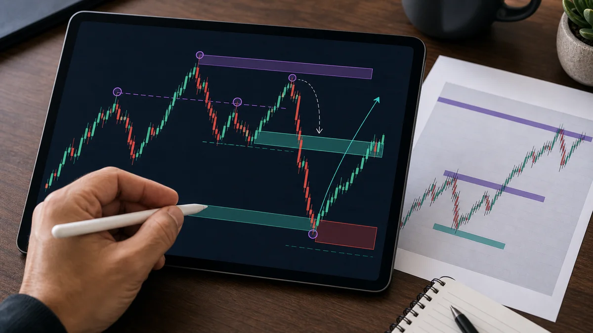 ICT Market Structure Explained How to identify ICT market structure with higher timeframe bias, liquidity pools, sweep, MSS, and invalidation