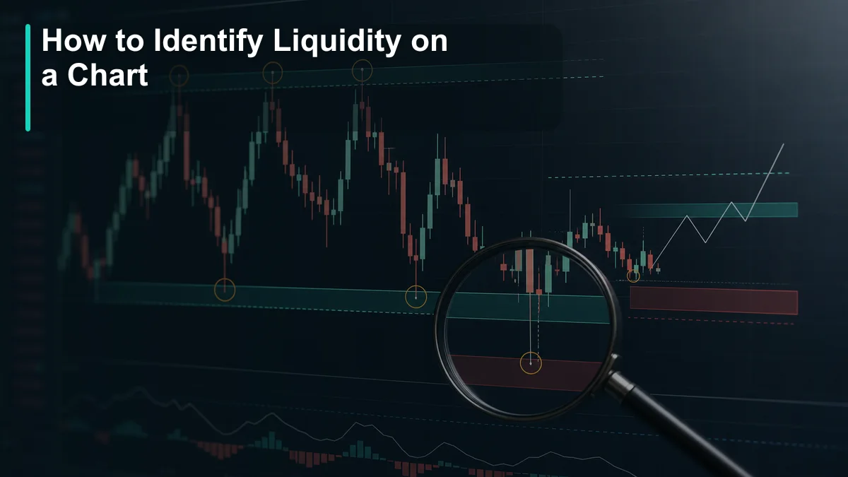 Liquidity in Trading: Complete Guide How to identify liquidity on a chart with equal highs, equal lows, session extremes, swing points, sweep wick, and confirmation area