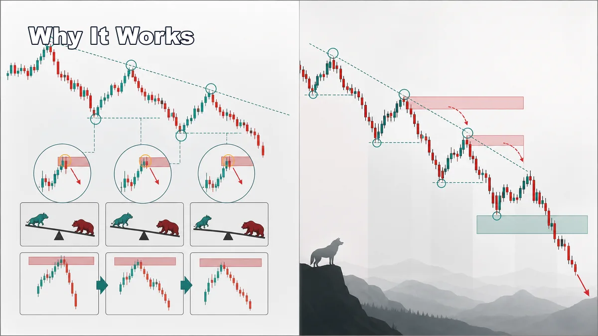 Lower Highs and Lower Lows Explained Why lower highs and lower lows work by showing seller control failed bounces breakdowns and bearish continuation