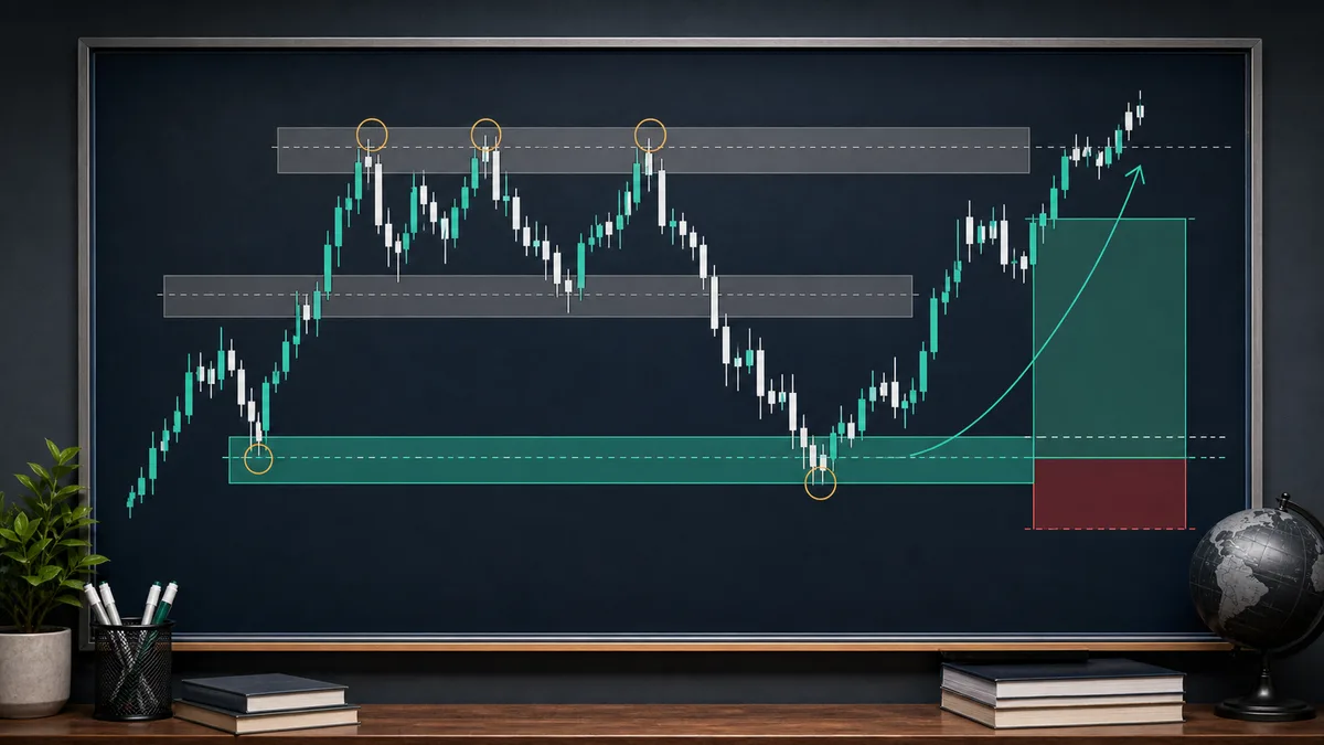 Malaysian Support and Resistance: The Core MSNR Zone Framework Malaysian Support and Resistance chart showing close-open zones, fresh and unfresh levels, and price reaction