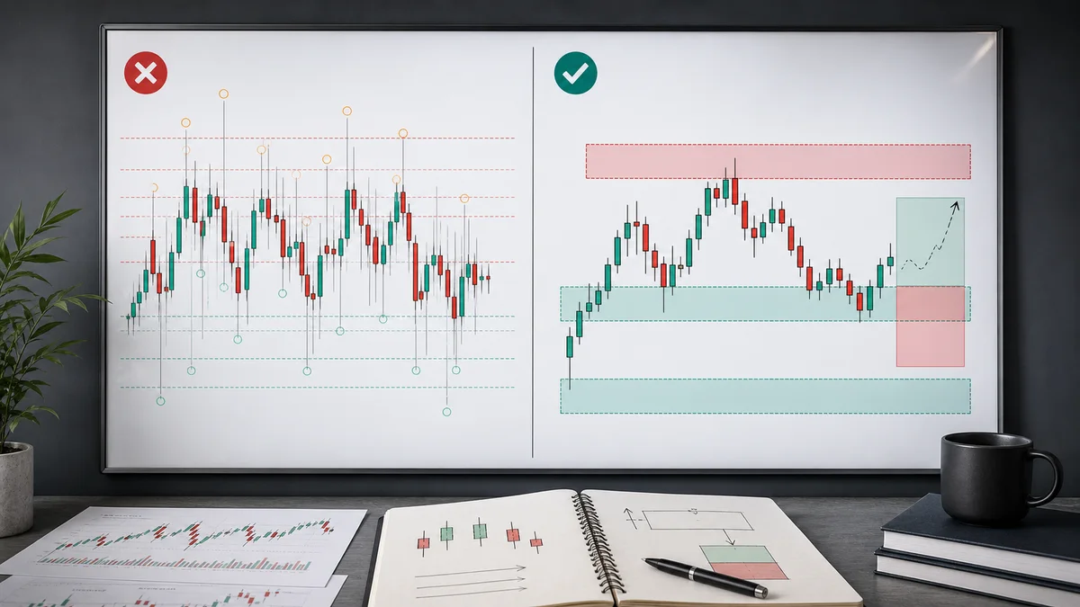 How MSNR Uses Close and Open Prices Instead of Random Wick Lines Codex AI image showing why body based MSNR levels matter before taking a trade