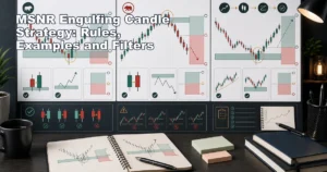 Codex AI image showing MSNR engulfing candle strategy with bullish engulfing support bearish engulfing resistance and risk rules