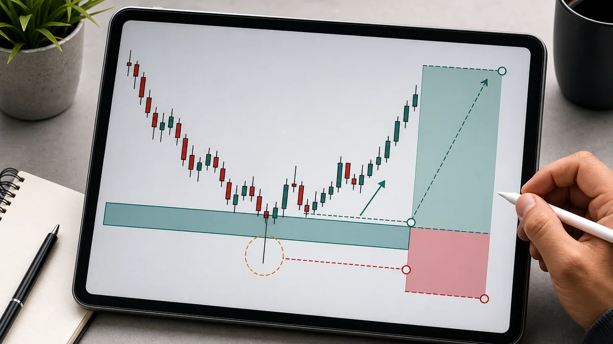 MSNR Rejection Candle: How to Read a Real Bounce From a Fake One Codex AI image showing MSNR rejection candle entry invalidation and stop-loss logic around support resistance zones