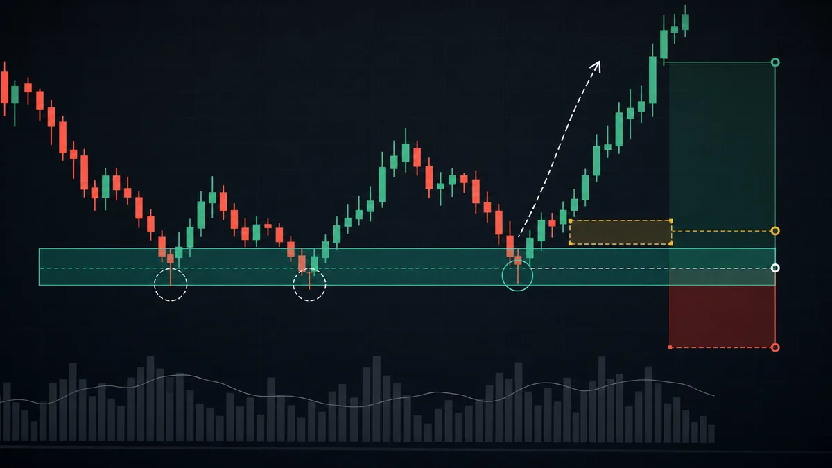 Support Level in MSNR: How to Identify High-Quality Demand Zones MSNR demand zone with bullish entry reaction and stop-loss invalidation box below support
