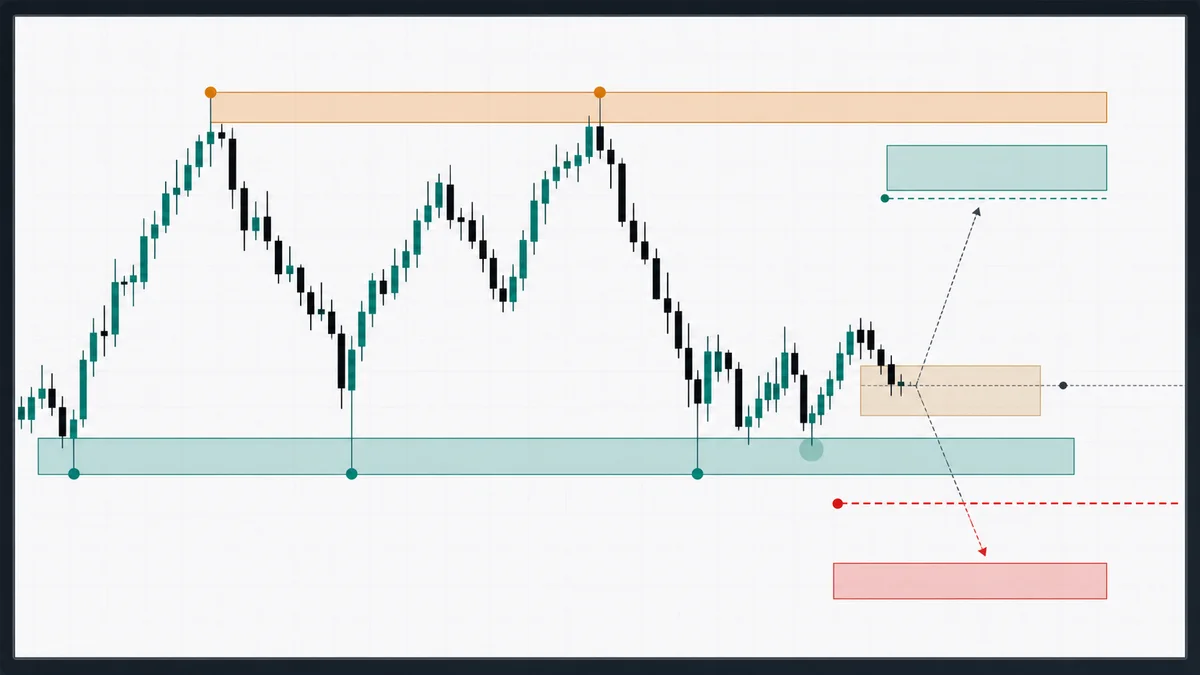 MSNR Trading Strategy: Complete Beginner-to-Advanced Guide Codex AI image showing MSNR entry invalidation and stop loss logic on a clean candlestick chart