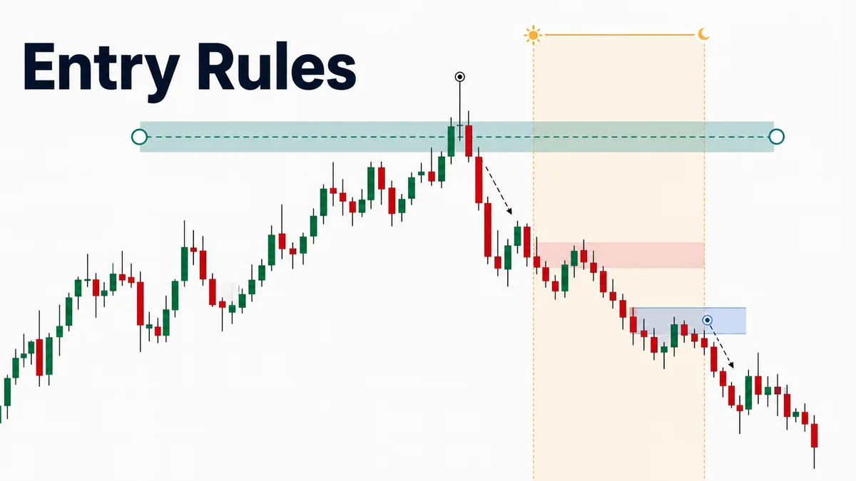 New York Session Liquidity Sweep Strategy Entry rules for New York session liquidity sweep trades with sweep, rejection, displacement, structure shift, and retracement entry