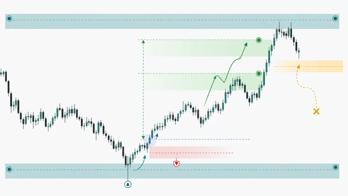 New York Session Liquidity Sweep Strategy Take profit planning for New York session liquidity sweep trades with opposing liquidity, partial targets, and obstacle awareness