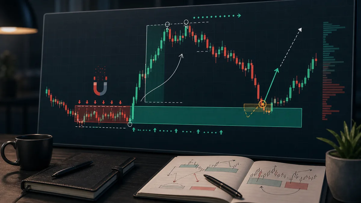 Order Block Trading: How to Find High-Probability POIs Why order blocks work as POIs with strong displacement from a zone, trapped traders, liquidity, and retest behavior