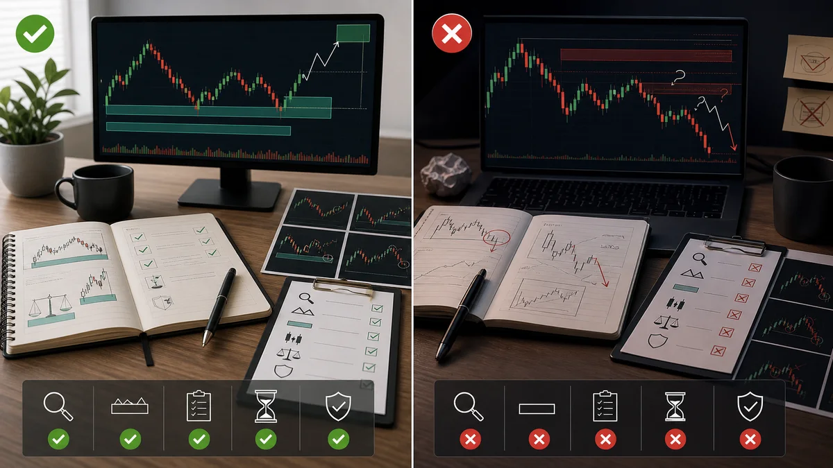 How to Practice MSNR Without Risking Real Money Codex AI image showing why practicing MSNR matters before live trading with demo results and risk checklist
