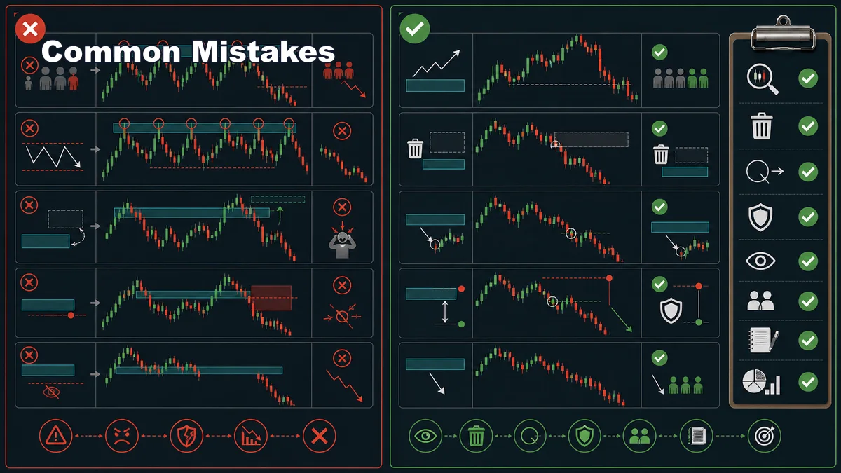 SNR Level Invalidation: When a Zone Is No Longer Valid Illustrative diagram showing common SNR invalidation mistakes and a clean MSNR checklist for stale zones
