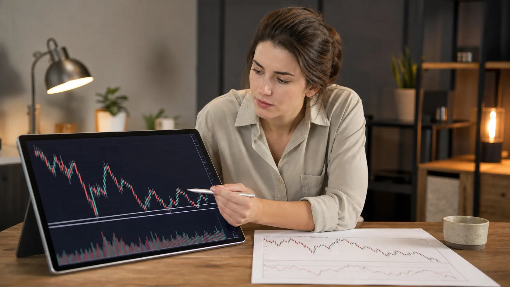 Absorption và Exhaustion: Phân biệt hấp thụ với cạn kiệt lực Trader đánh giá nhiều lần kiểm tra hỗ trợ cùng dữ liệu volume