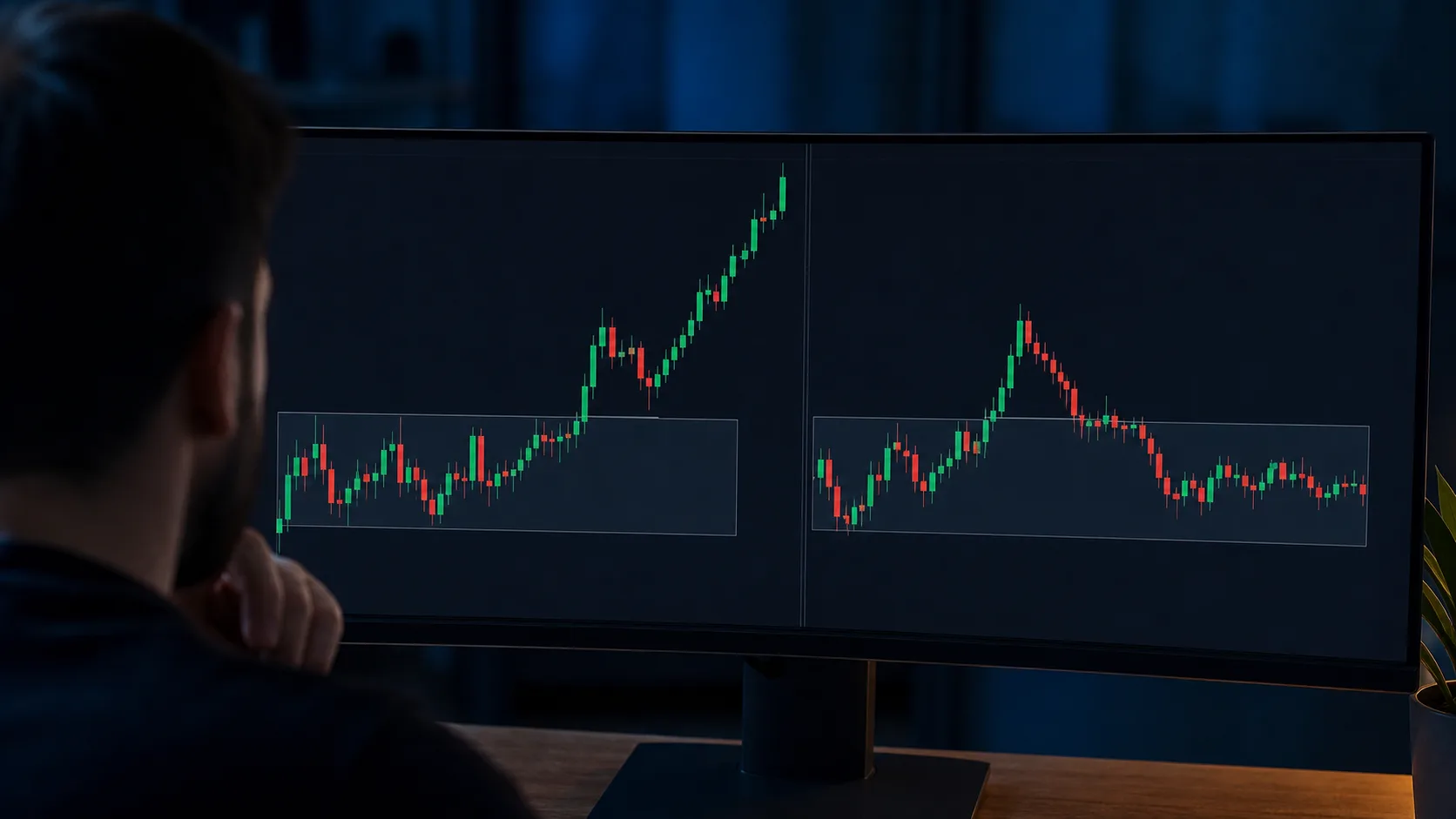 Breakout và Retest: Checklist xác nhận, điểm sai và bẫy thường gặp Trader so sánh breakout tiếp diễn với breakout quay lại range