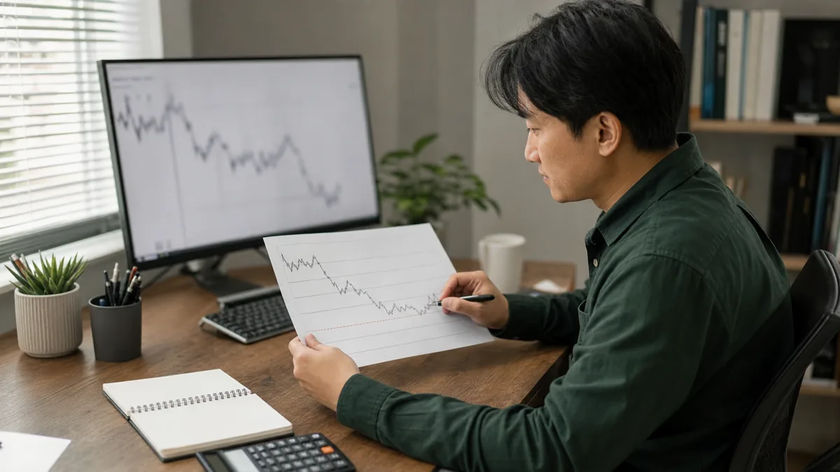 Drawdown là gì? Cách tính và phục hồi tài khoản có kỷ luật Trader xem lại đường vốn và đánh dấu giới hạn rủi ro sau chuỗi thua