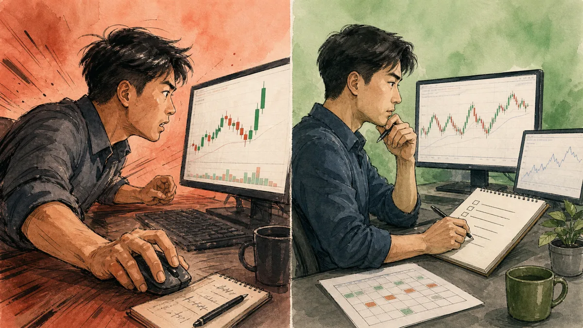 Checklist trước khi vào lệnh: 12 câu hỏi trader cần trả lời So sánh trader vào lệnh vội vàng và trader dừng lại kiểm tra kế hoạch