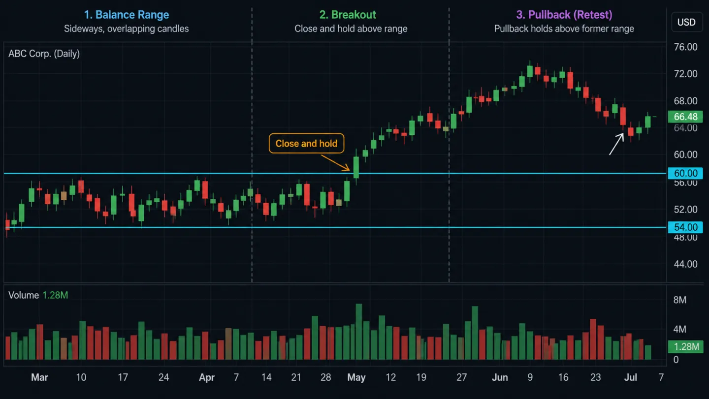 Cách nhận diện giai đoạn chu kỳ thị trường trên biểu đồ Biểu đồ EURUSD minh họa bối cảnh khung lớn và khung nhỏ khác nhau
